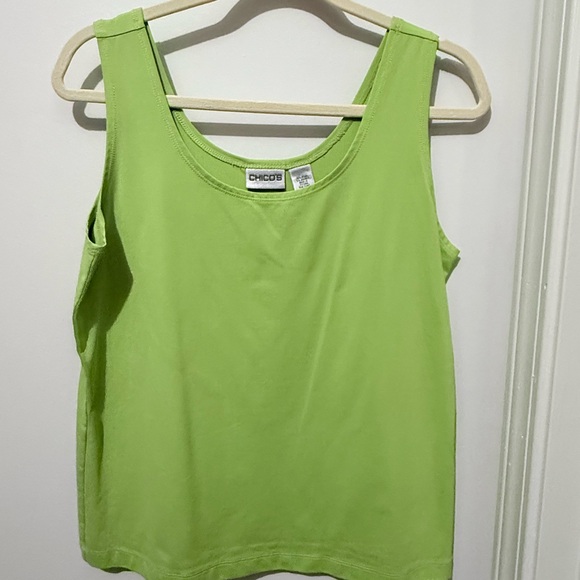 Chico's Lime Green Tank Top - Picture 1 of 2